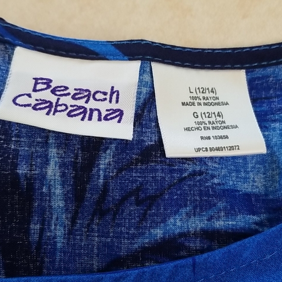 🎈SOLD🎈Beach Cabana Women’s Large Hawaiian Style - Picture 6 of 8